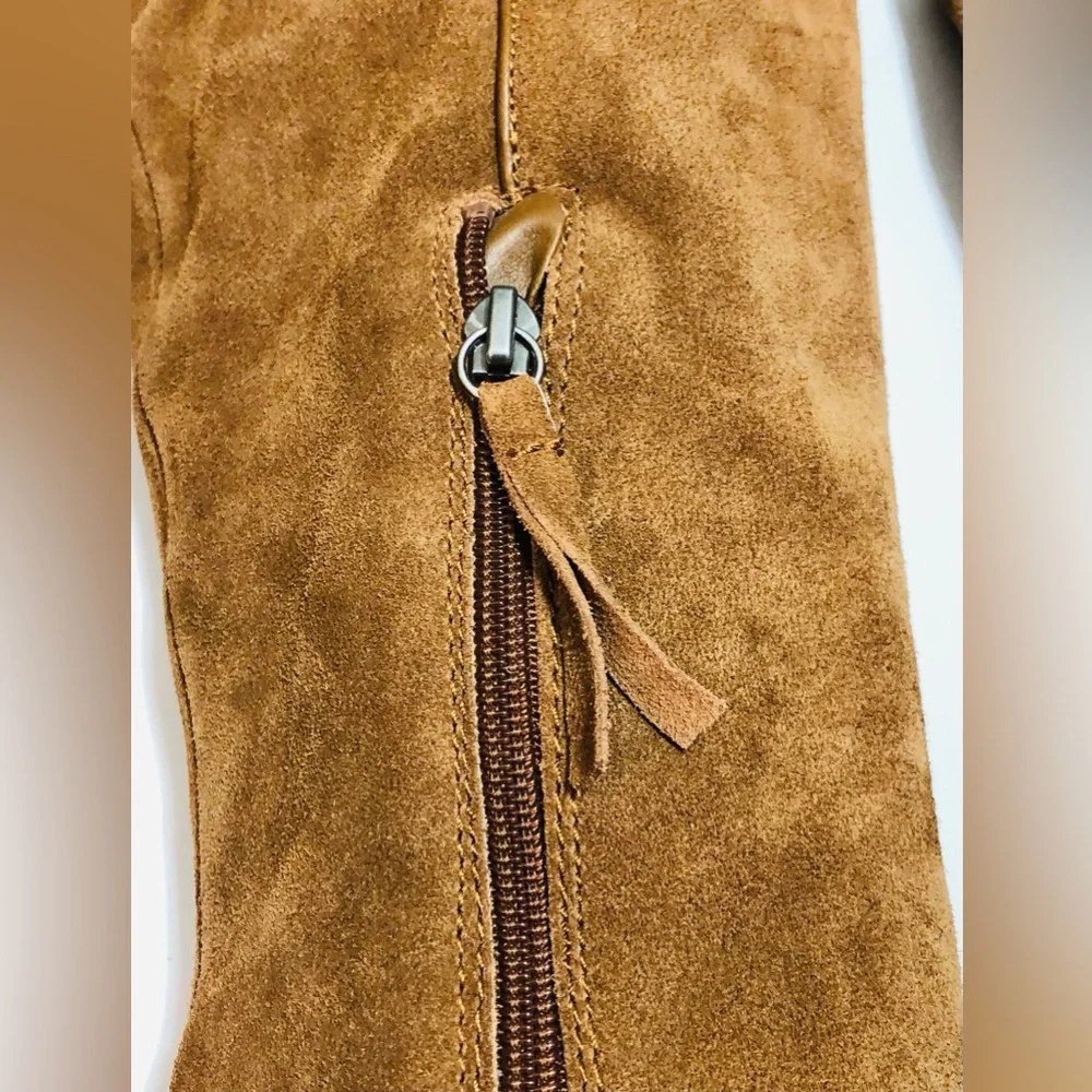 Dolce Vita Womens Brown Suede Heeled Knee High Boots Anthropologie Size 6? 6.5?